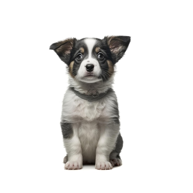 Adorable and cute purebred puppy looking at the camera Generative AI