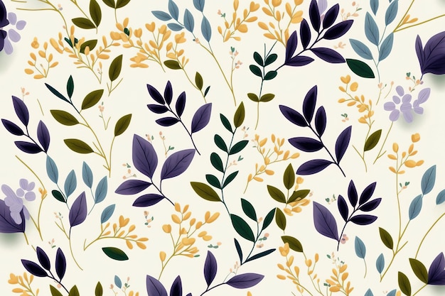 Adorable design with little flowers Fashion print fabrics in elegant styles wallpaper