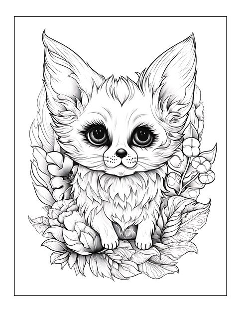 Adorable Fantasy Animals Coloring Pages