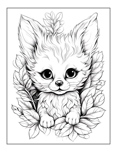 Adorable Fantasy Animals Coloring Pages