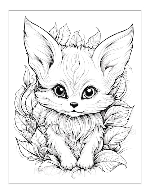 Adorable Fantasy Animals Coloring Pages