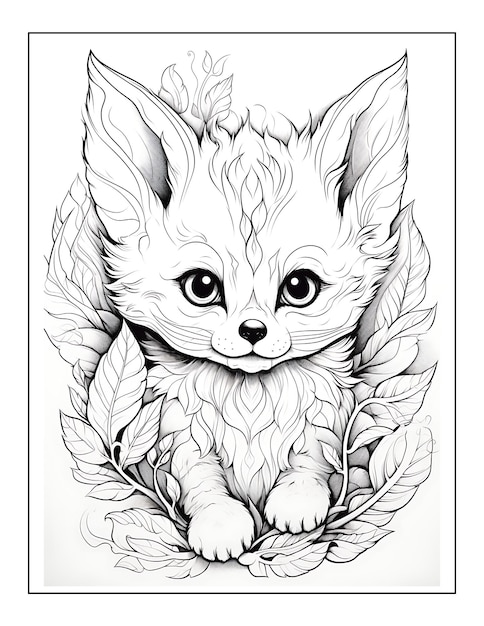 Adorable Fantasy Animals Coloring Pages