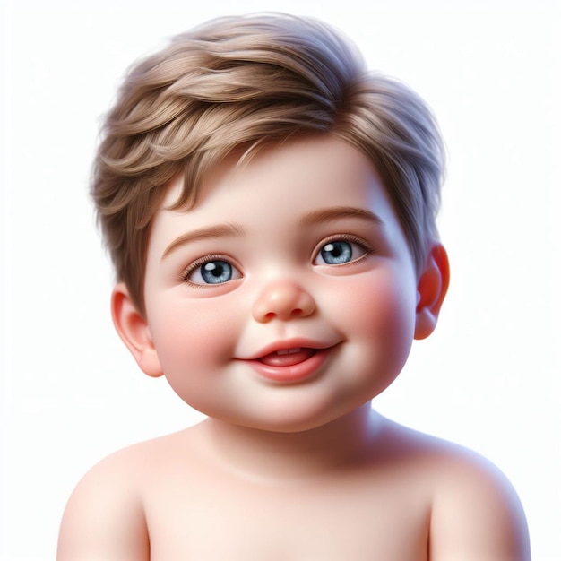 an adorable image of a cute smiling baby