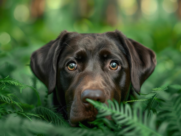 Adorable Labrador Retriever Puppy Exploring Natures Wonders A Curious Canine Embarks on a Journey