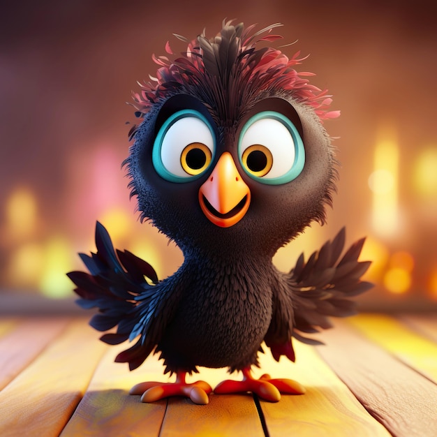 Adorable little black phoenix