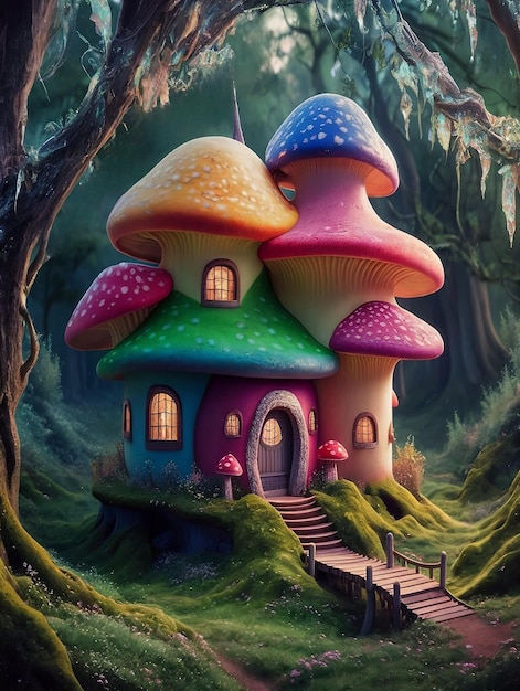 adorable mashroom house