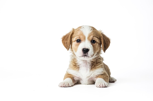 Photo adorable puppy looking at the camera