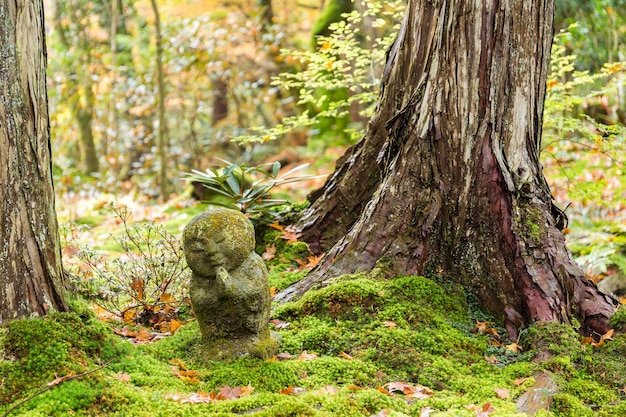 Adorable statue in Japanese temple