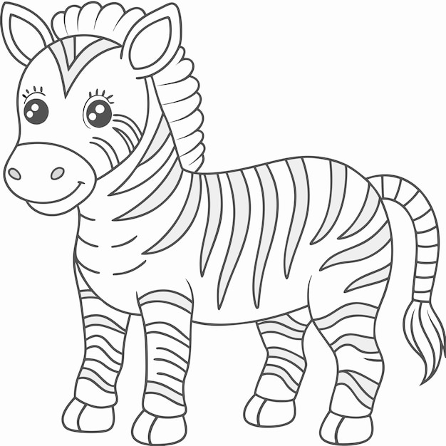 Adorable Zebra Coloring Pages for Kids and Adults to Enjoy