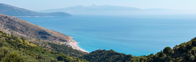 Adriatic summer coast panorama Albania