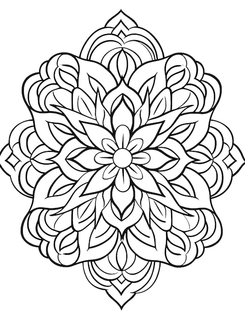 Adult Coloring Pages Circumscribed Design 8