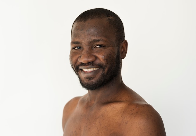 Adult Man Smile Happiness Face Expression Studio Portrait