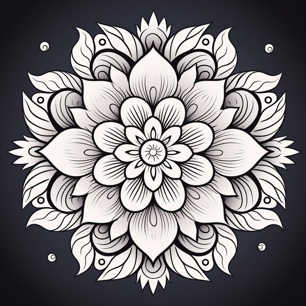 Adult Mandala Coloring Pages Style