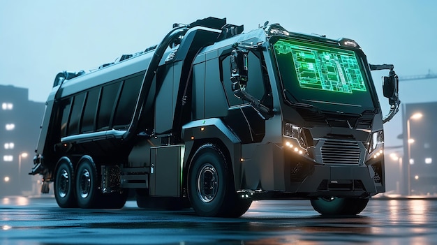 Advanced AIDriven Garbage Truck with Robotic Arms