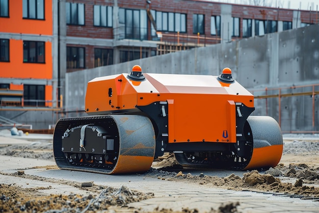 Photo advanced autonomous robotic roller for compaction