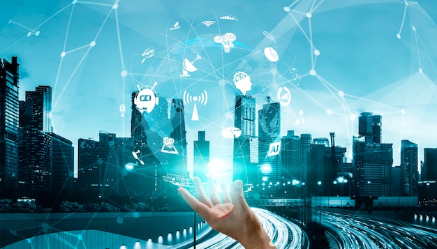 Advanced communication and global internet network connection in smart city