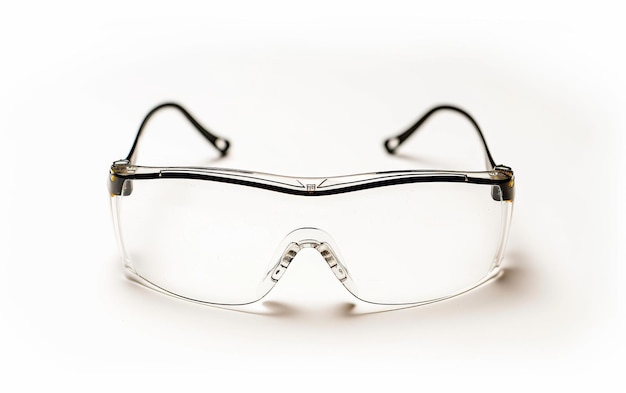 Photo advanced engineers safety eyewear for industrial use on white background