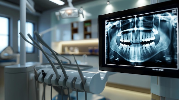 Advanced Imaging Dental XRay on Digital Display