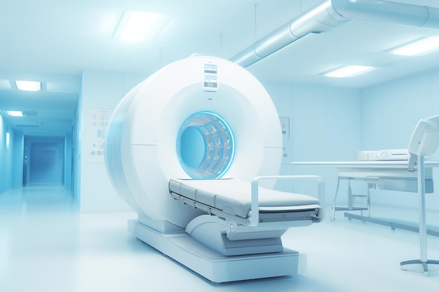 An advanced MRI or CT scan medical diagnosis machine Generative Ai