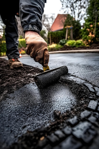 Advanced Pavers in Action Heavy Machinery for Asphalt and Road Surface Construction and Maintenance