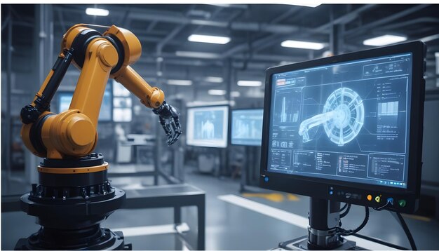 Advanced Robotic Arm in HighTech Industrial Manufacturing