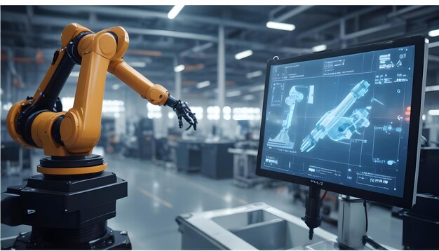 Advanced Robotic Arm in HighTech Industrial Manufacturing