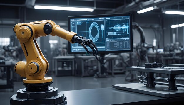 Advanced Robotic Arm in HighTech Industrial Manufacturing