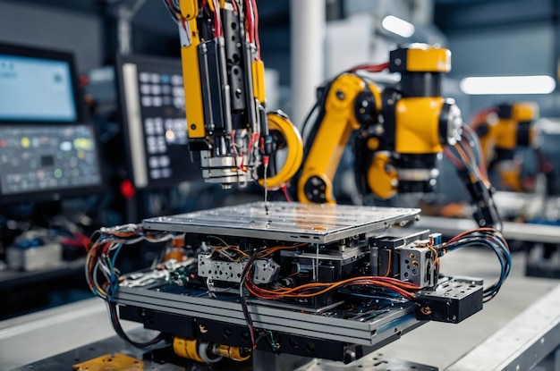 Advanced Robotics in HighTech Factories for Precision Tasks