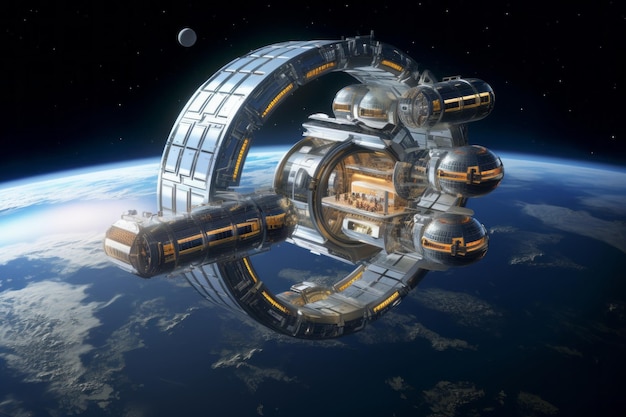 Advanced space habitats and life support system