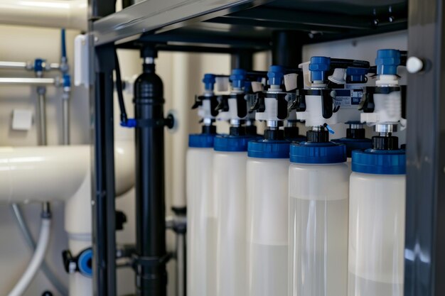 Photo advanced water filtration system featuring sediment removal activated carbon and uv purification