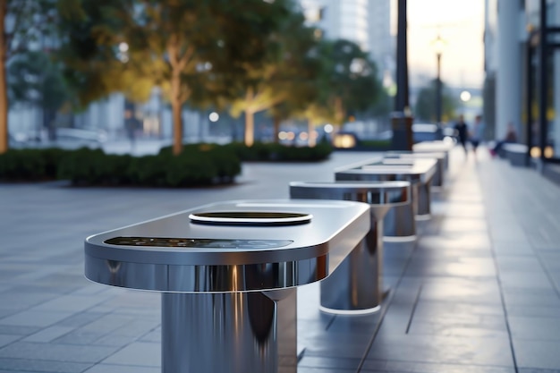 Advanced wireless charging infrastructure in public places AI generated