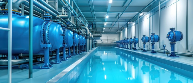 Photo advancing industrial automation water treatment applications in efficiency and innovation