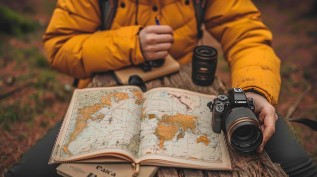 Photo adventure planning with maps and photography