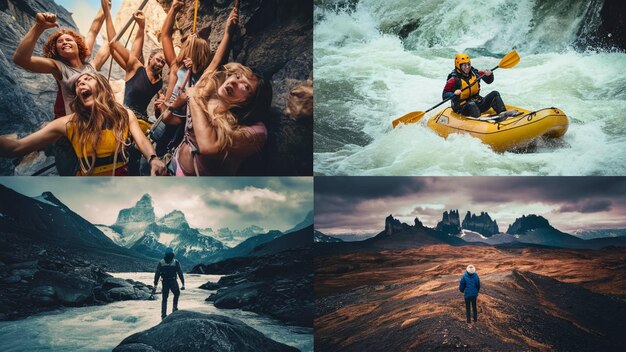 Photo adventure travel photography capturing thrillseekers in action