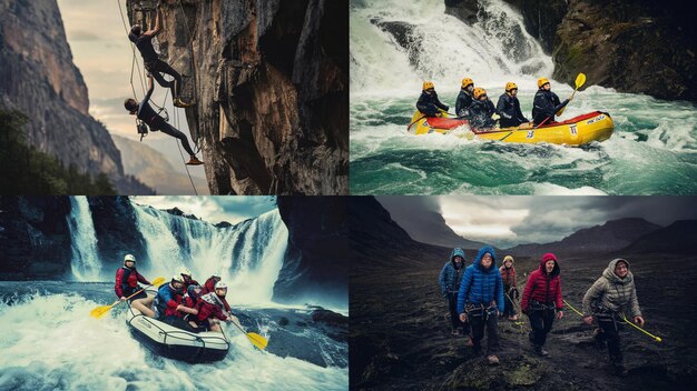 Photo adventure travel photography capturing thrillseekers in action