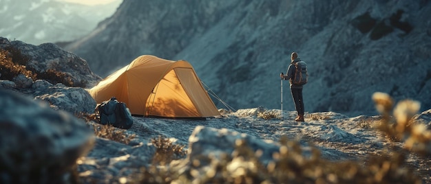 Adventurous Camping in the Majestic Mountains