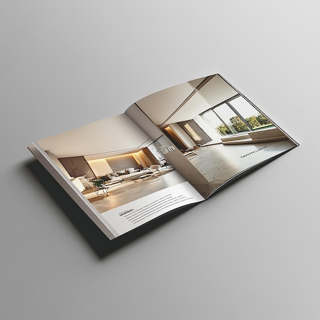 Advertising brochures template presenting company product