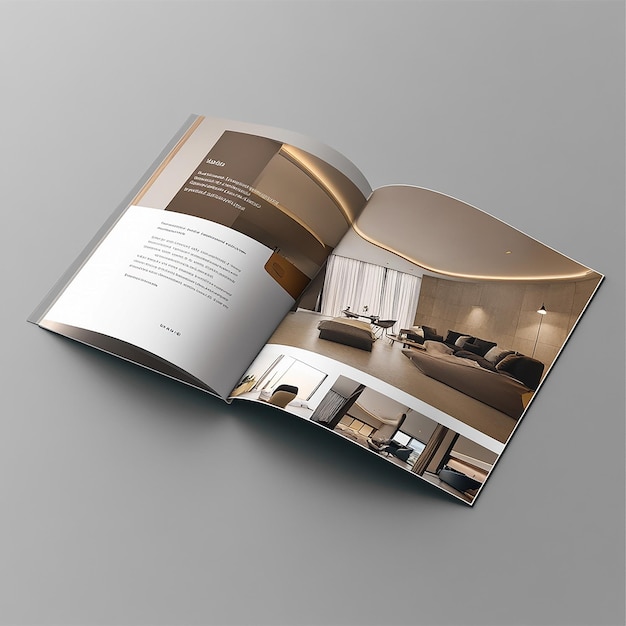 Advertising brochures template presenting company product