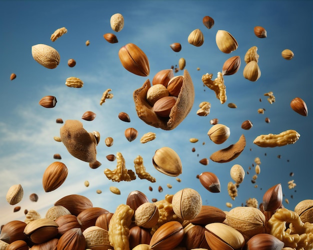 Advertising nuts flying nuts