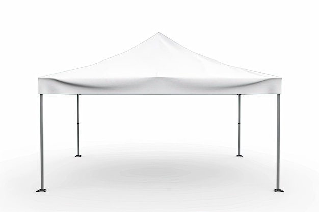 Photo advertising promotional outdoor mobile canopy tent on a white background 3d rendering