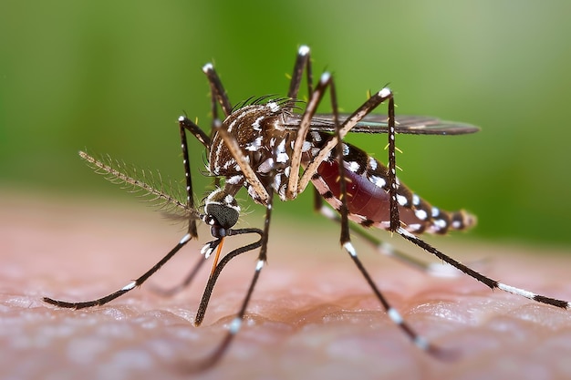 Photo aedes aegypti mosquito close up