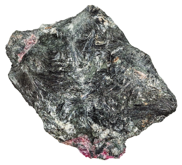 Aegirine mineral with pink Eudialyte crystals