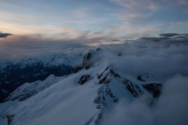 Aerial Canadian Mountain Landscape Nature Background