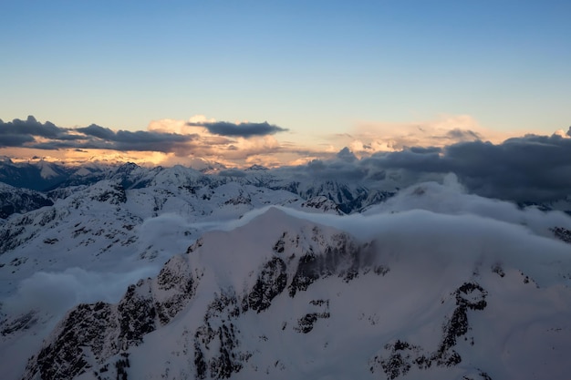 Aerial Canadian Mountain Landscape Nature Background