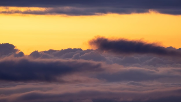 Aerial Cloudscape during morning Sunrise Sky Nature Background