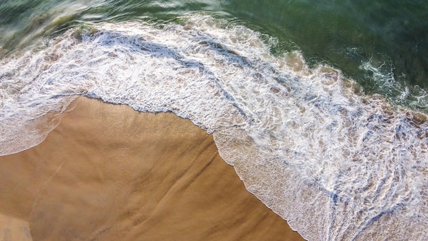 Aerial image of Copacabana beach in Rio de Janeiro