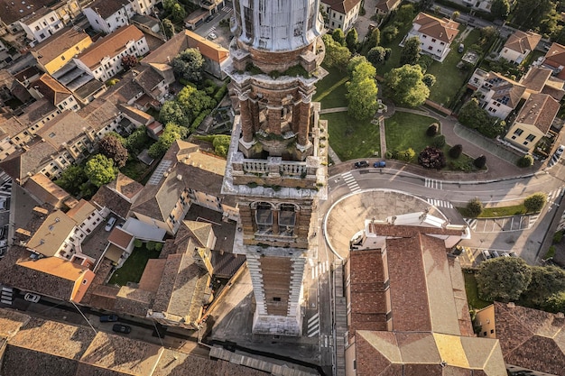 Aerial Image of Santa Sofia Bell Tower in Lendinara