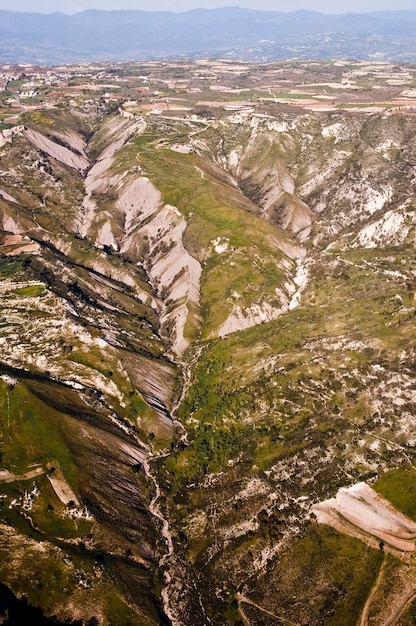 Aerial landscape of Cyprus