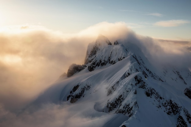 Aerial Mountain Landscape Canadian Nature Background