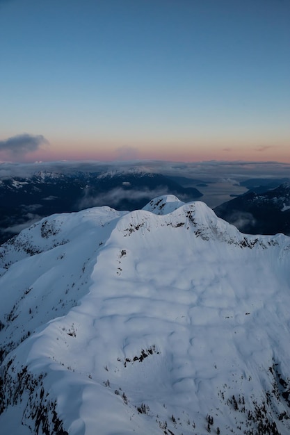 Aerial Mountain Landscape Canadian Nature Background